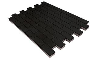  Тротуарная плитка Steinrus Прямоугольник Лайн 200х100х80 мм Графит: внешний вид